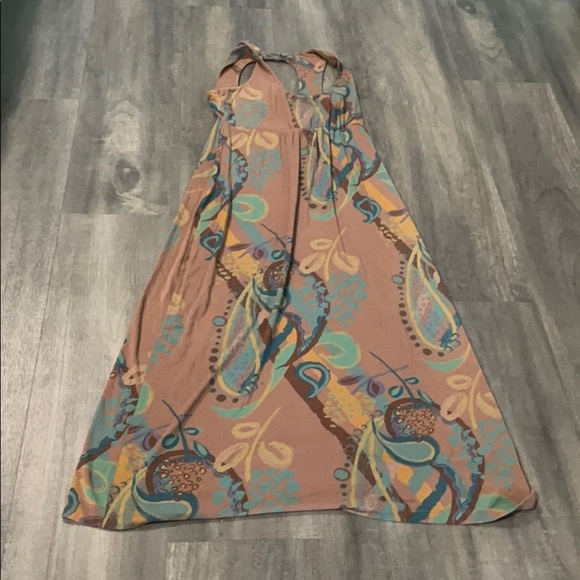 Fresh Produce Brown Maxi Dress with Keyhole Back - Picture 3 of 7